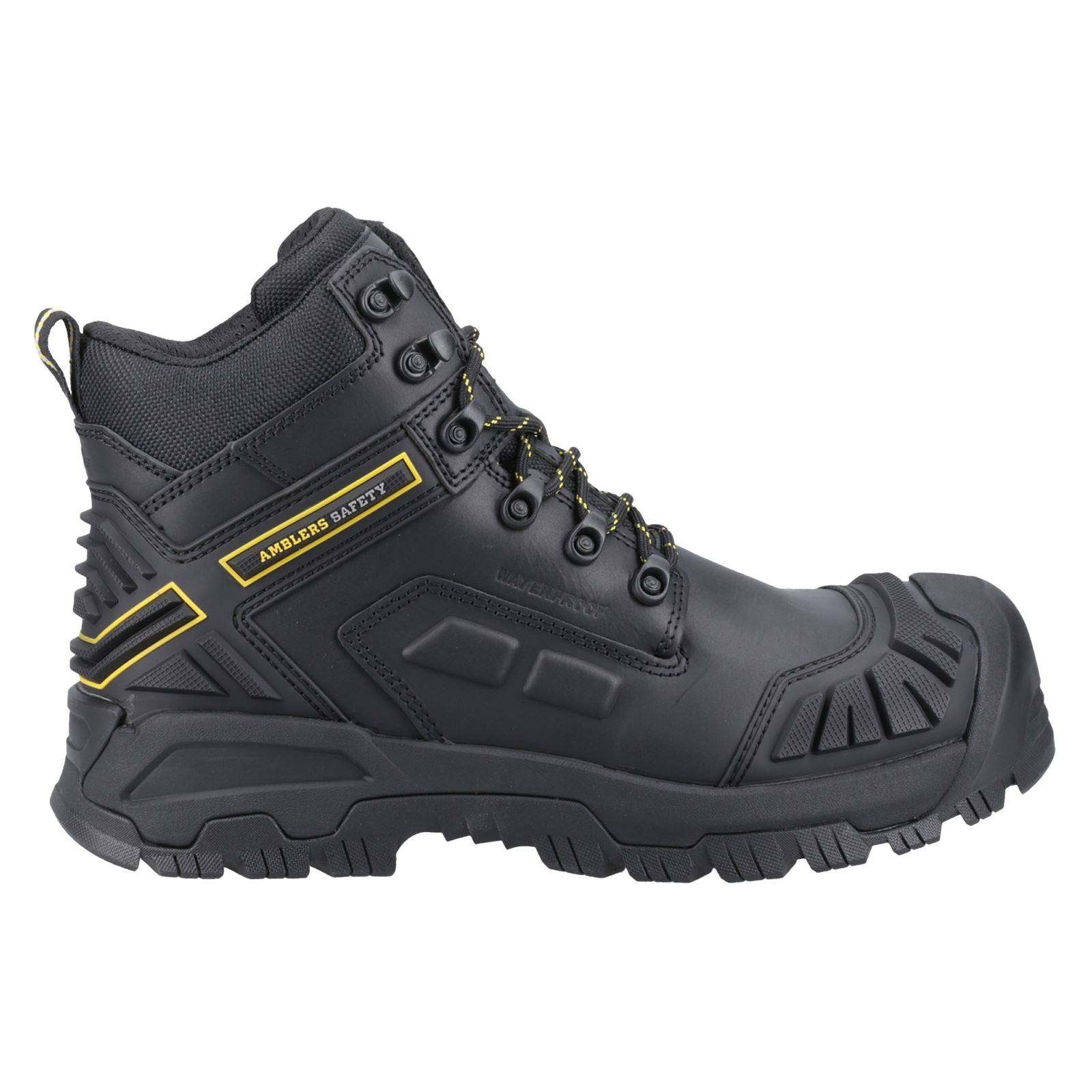 Amblers Safety Flare Leder Schwarze Farbe Sicherheitsstiefel