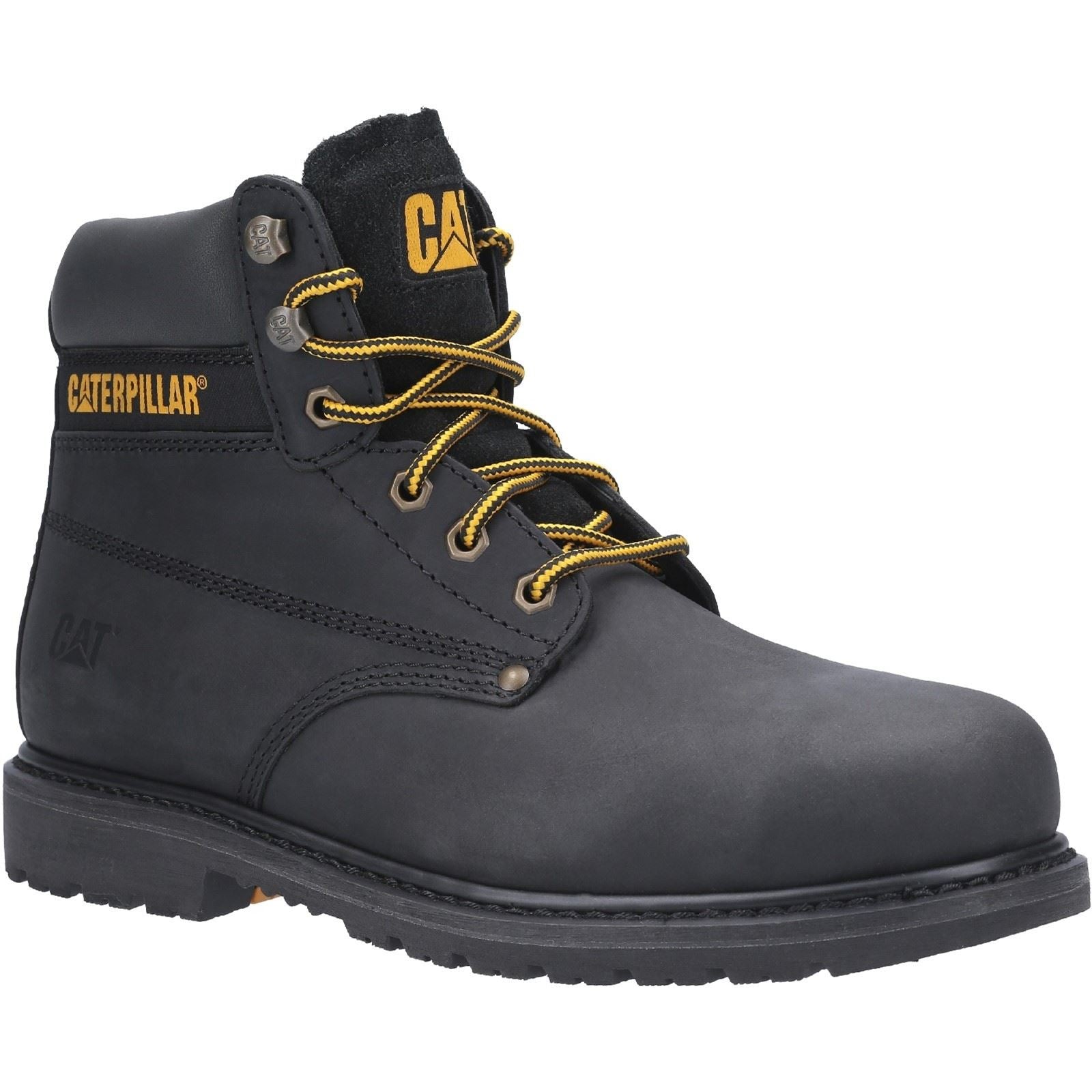 Caterpillar Powerplant Nubuck Schwarze Farbe Sicherheitsstiefel