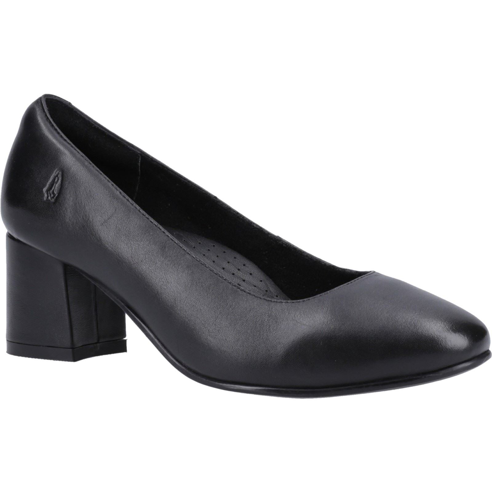 Hush Puppies Anna Wide Leder Frauen Schwarze Absätze