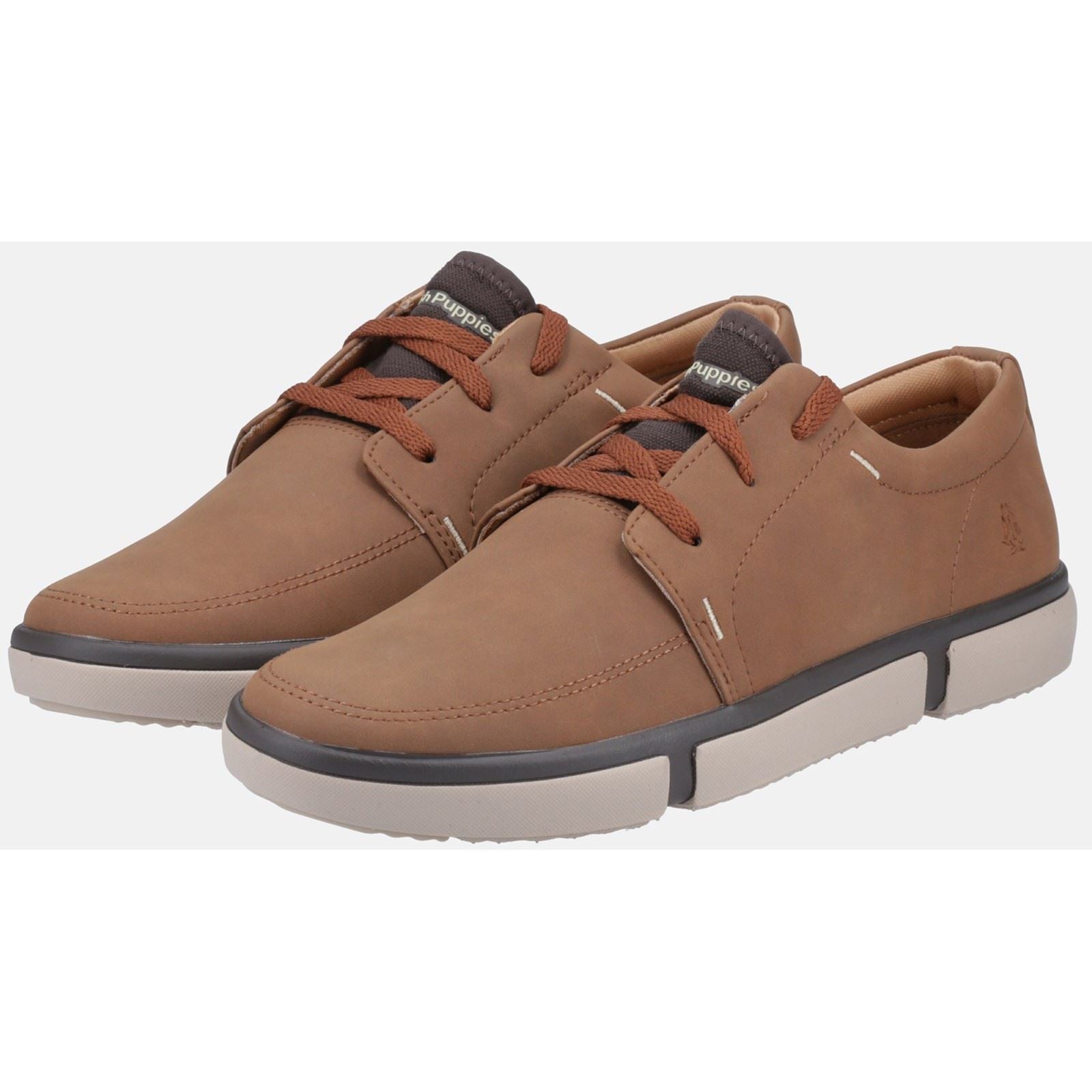 Hush Puppies Briggs Leder Herren Cognac Sneakers