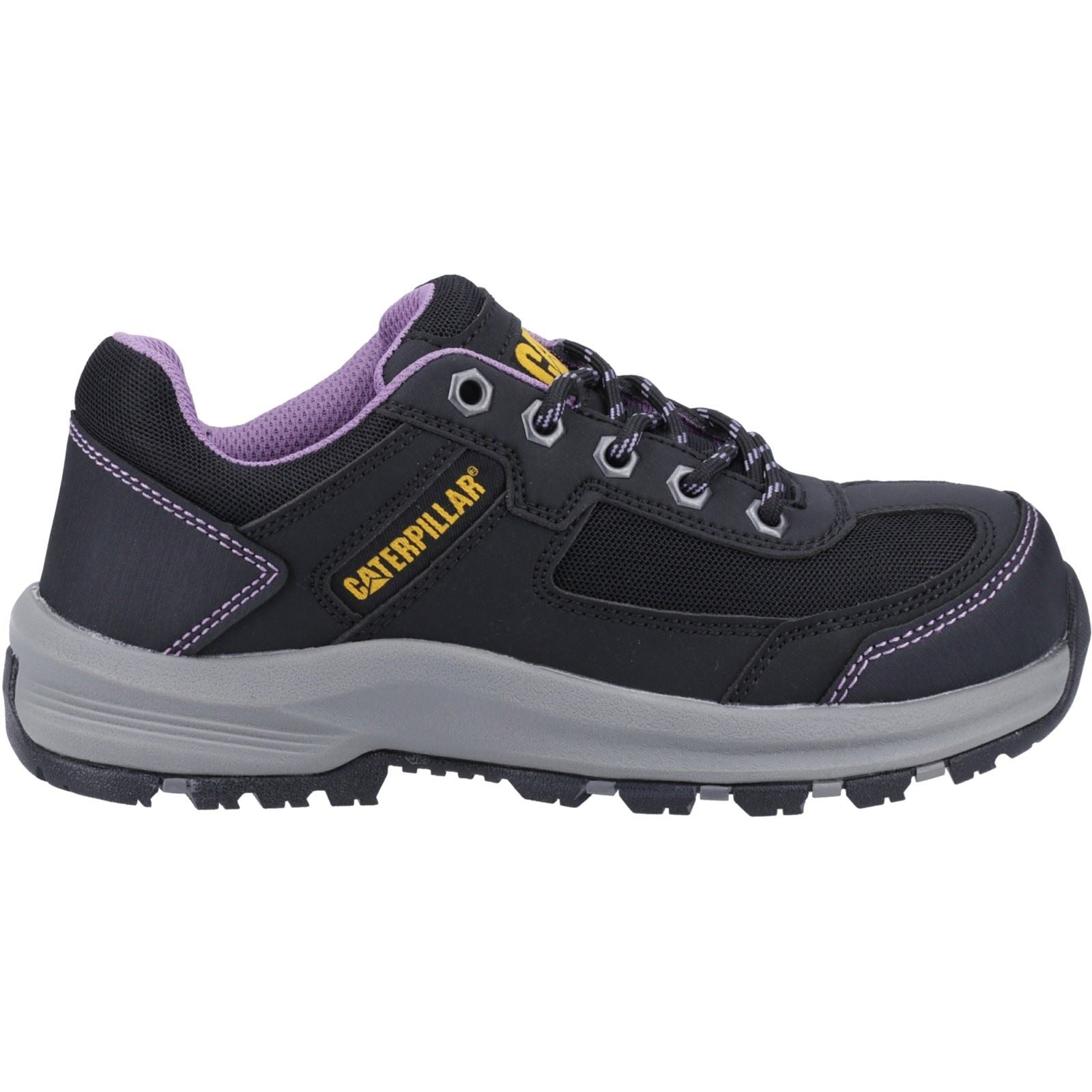 Caterpillar Elmore Pvc Schwarz/Lila Sicherheitsschuhe