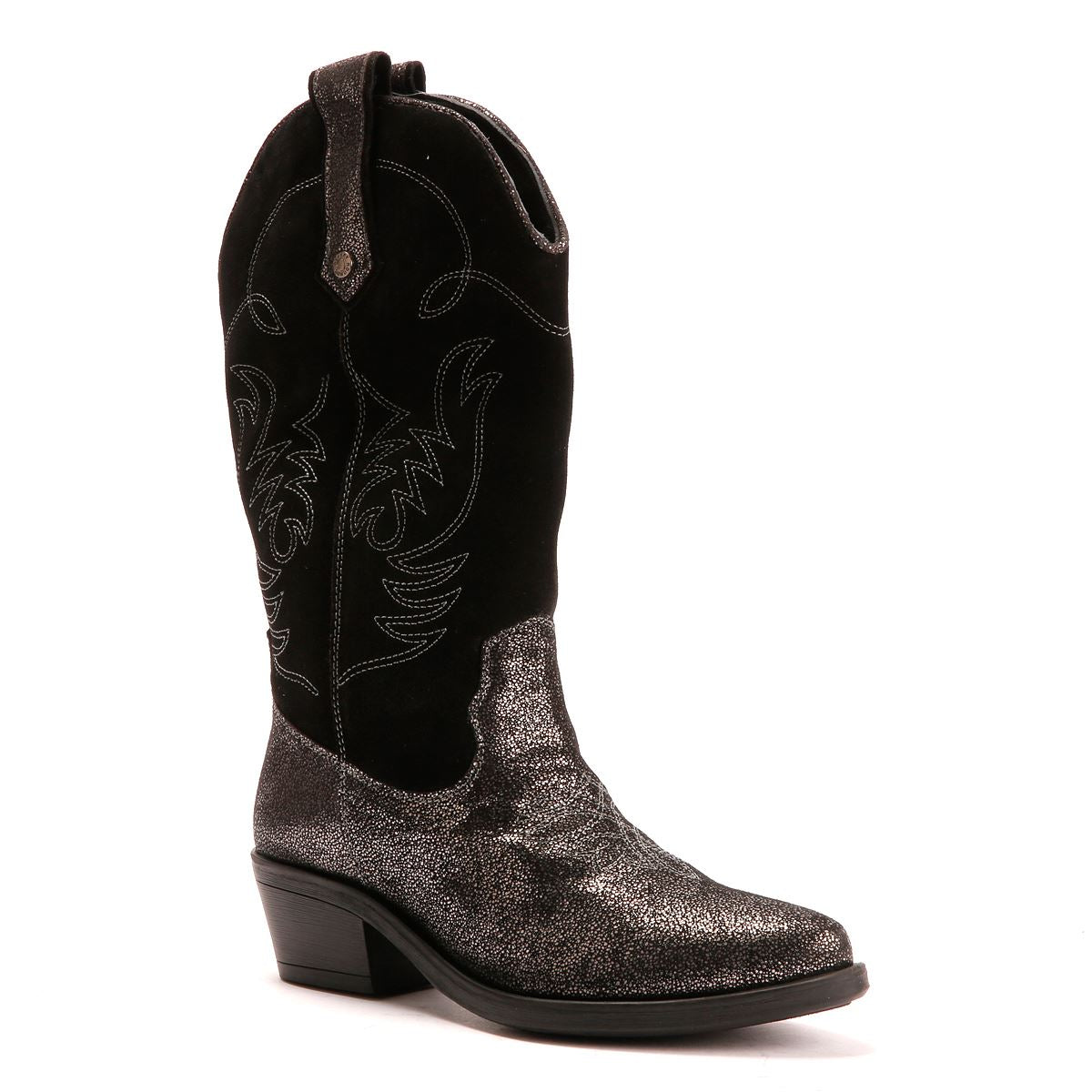 Osprey London The Louisiana Leder Damen Schwarze Stiefel