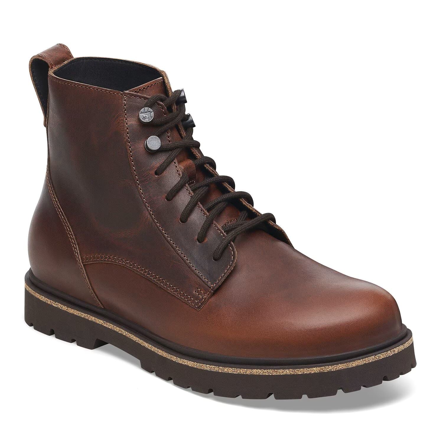 Birkenstock Highwood Lace Mid Braune Herrenstiefel Aus Leder