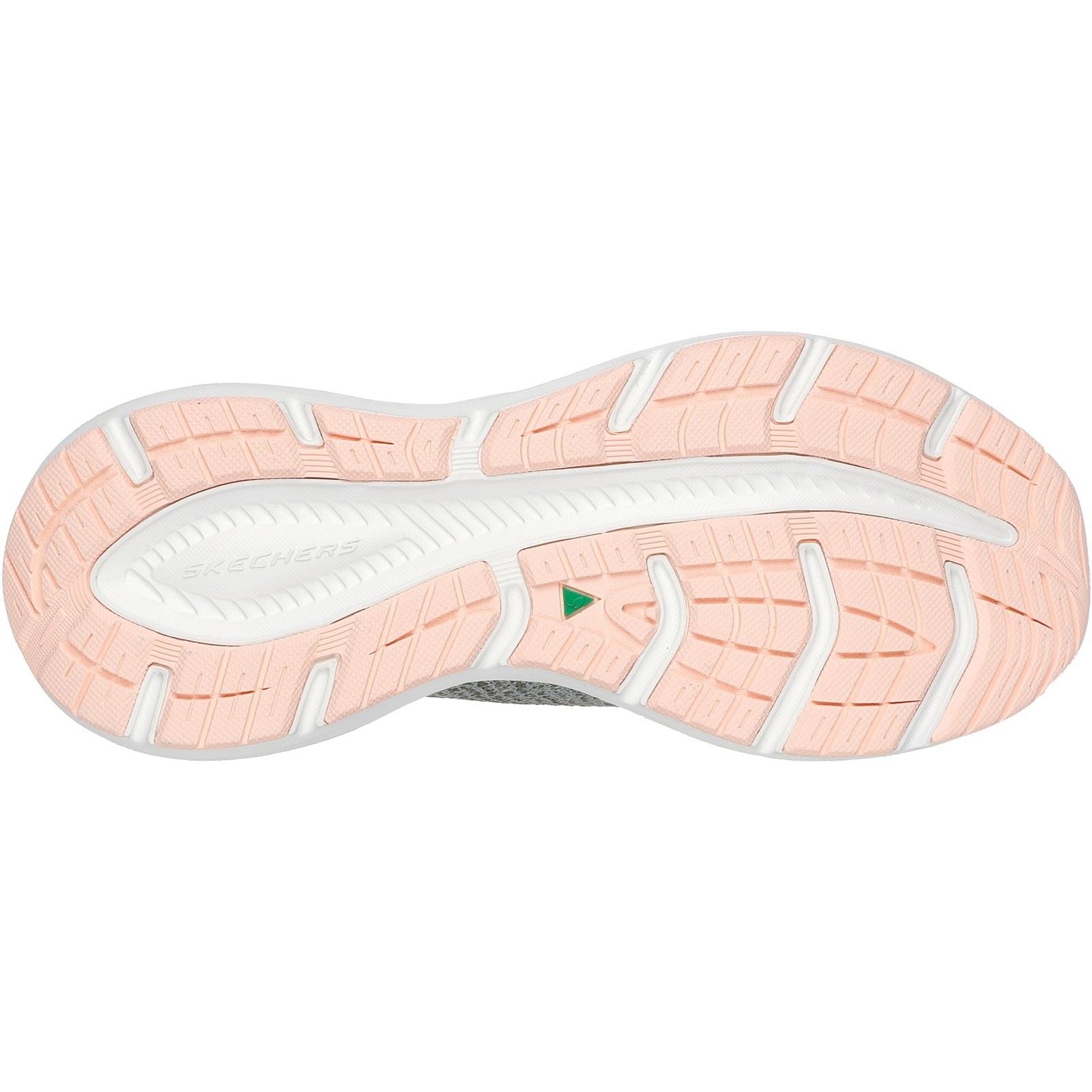Skechers Edgeride Impression Damen Textil Turnschuhe In Grün/Orange