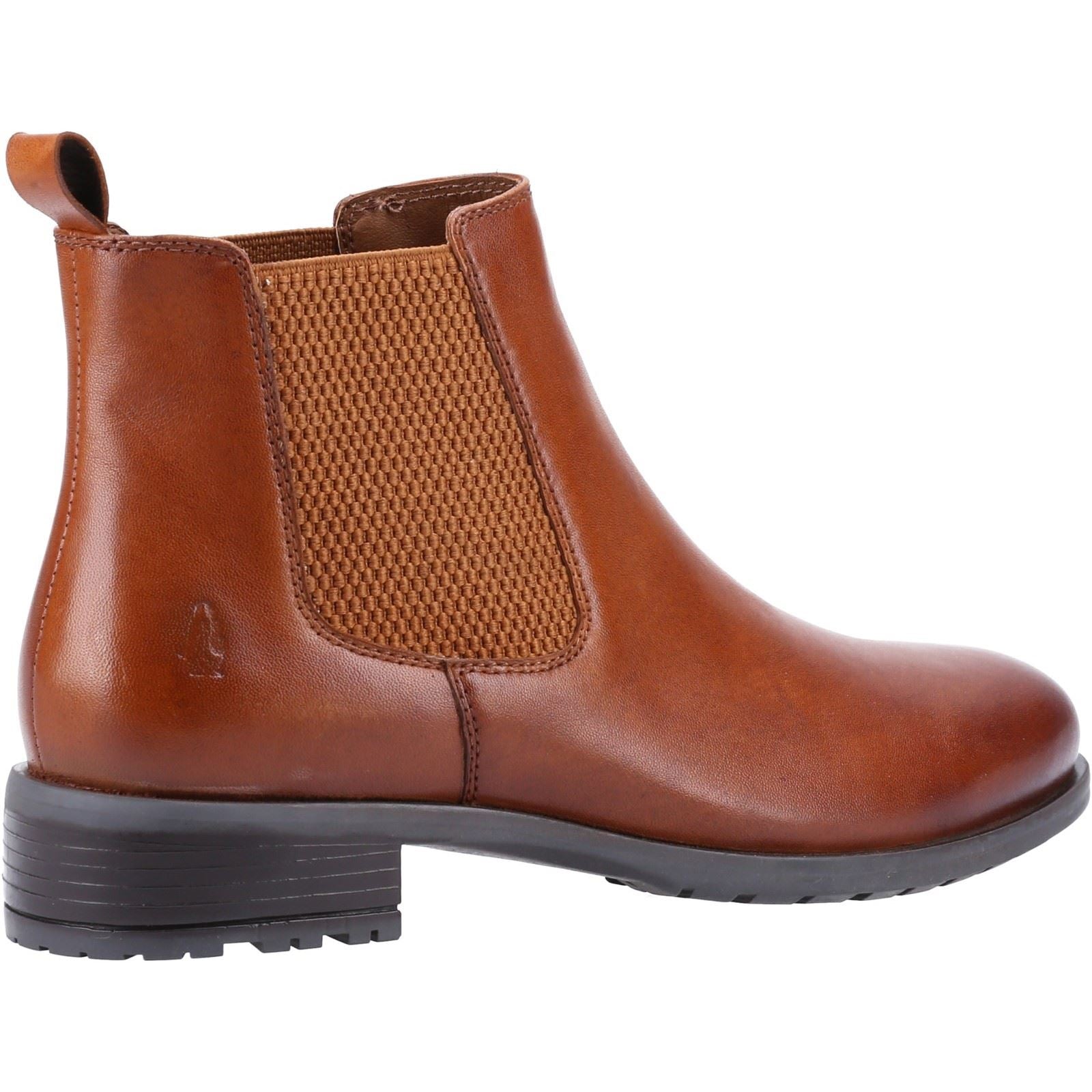 Hush Puppies Sammie Damen Flache Chelsea Stiefel aus Leder in Tan