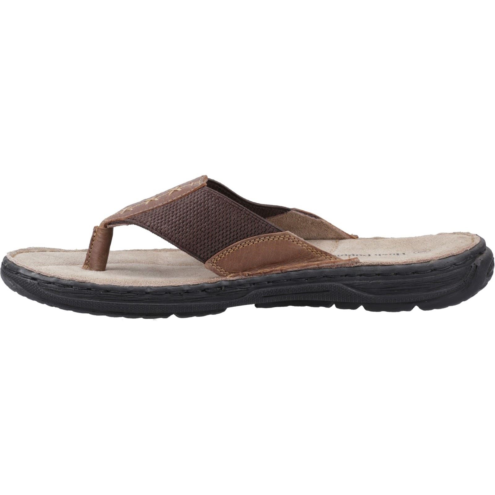 Hush Puppies Alan Toepost Herren Zehentrenner Aus Leder In Tan