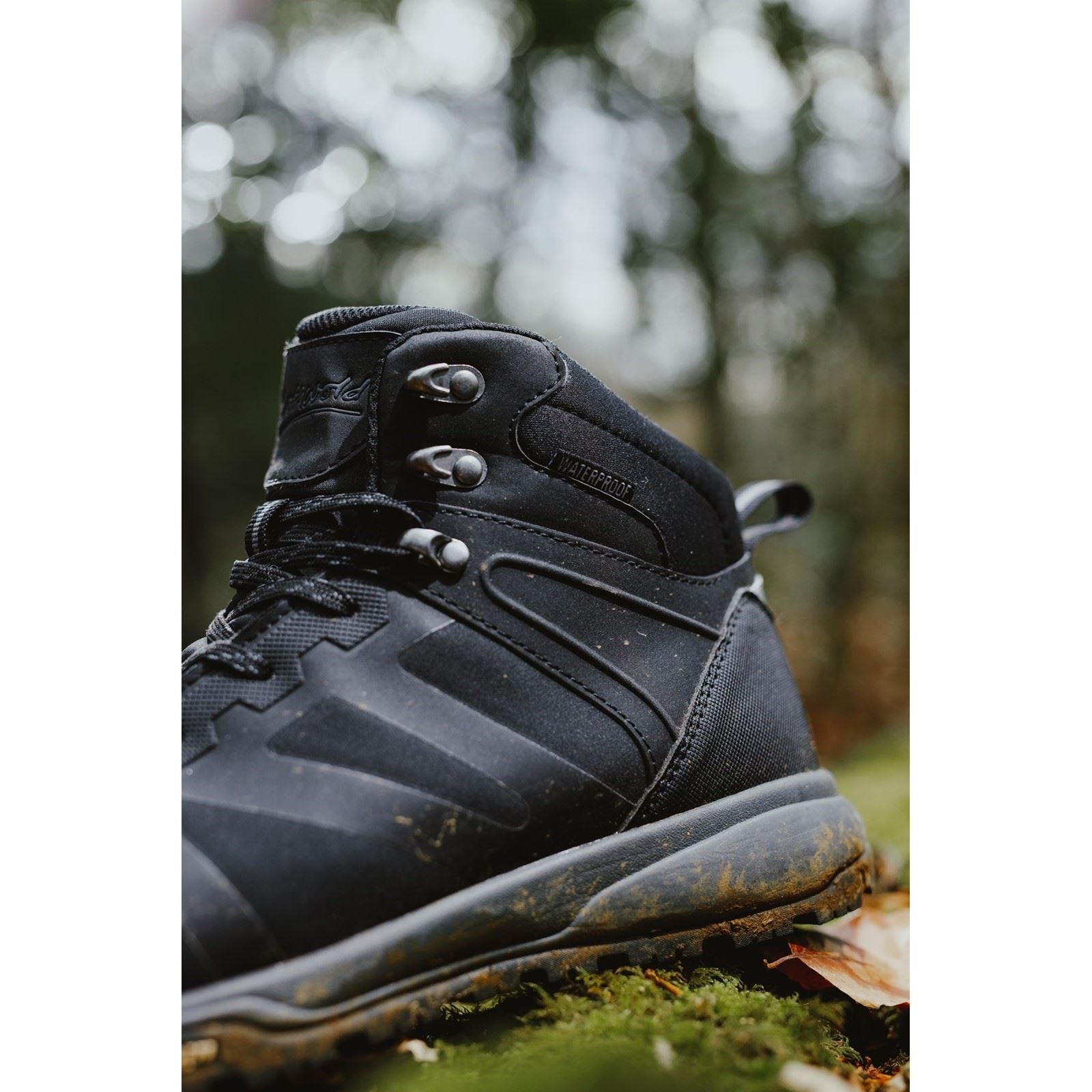 Cotswold Kingham Mid Herren Wanderschuhe In Schwarz