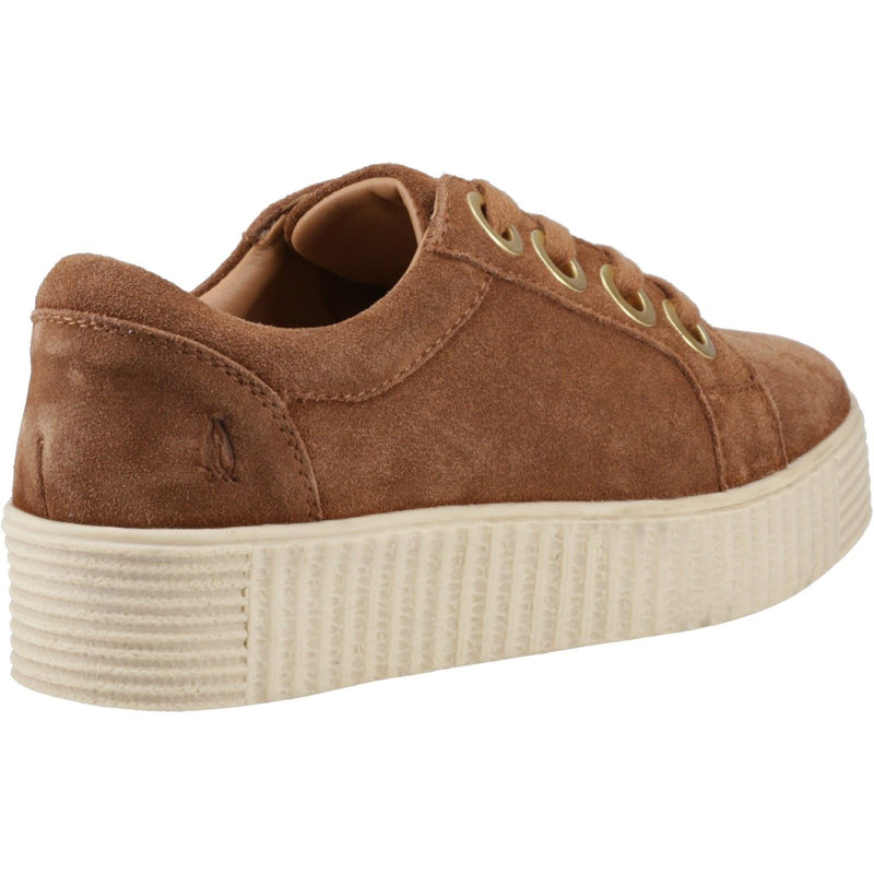 Hush Puppies Tamsin Damen Wildleder Turnschuhe In Tan