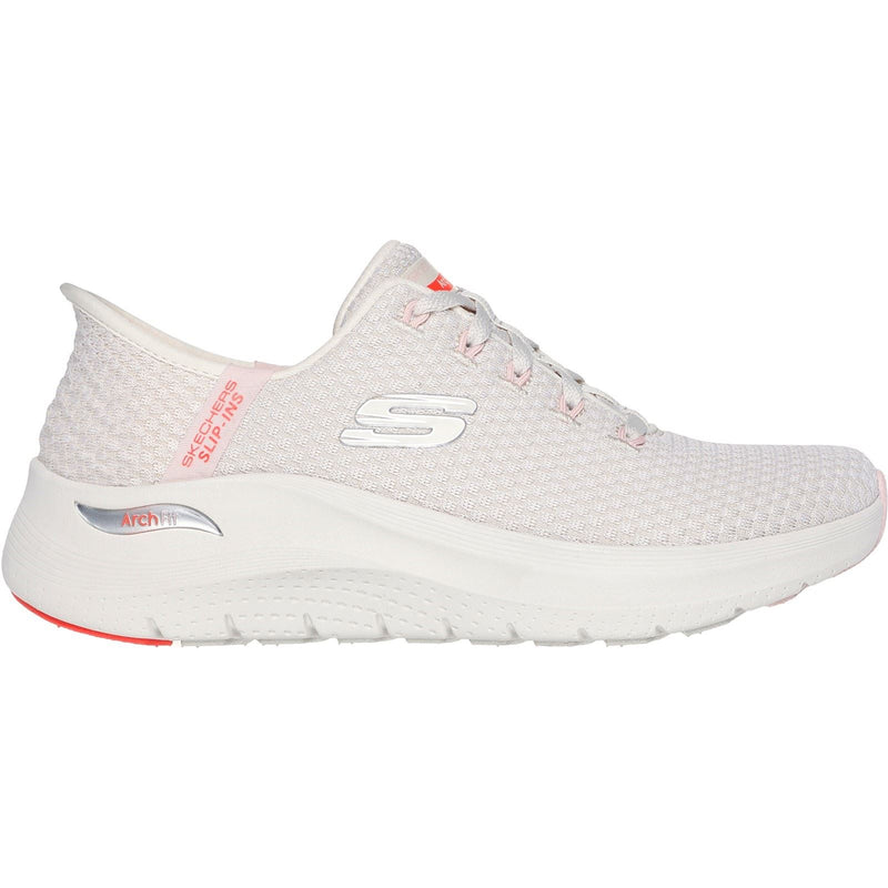 Skechers Arch Fit 2.0 Good Energy Textile Damen Sneaker In Natürlichen/Mehrfarbigen Tönen
