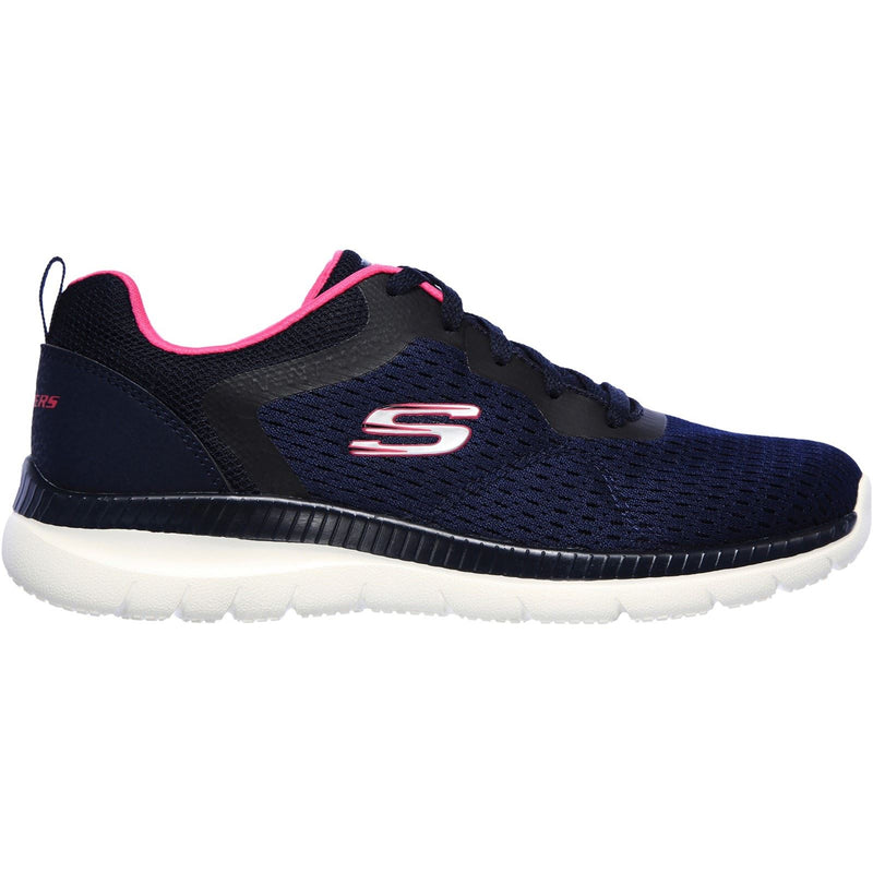 Skechers Bountiful Quick Path Damen-Turnschuhe In Marineblau/Heißrosa