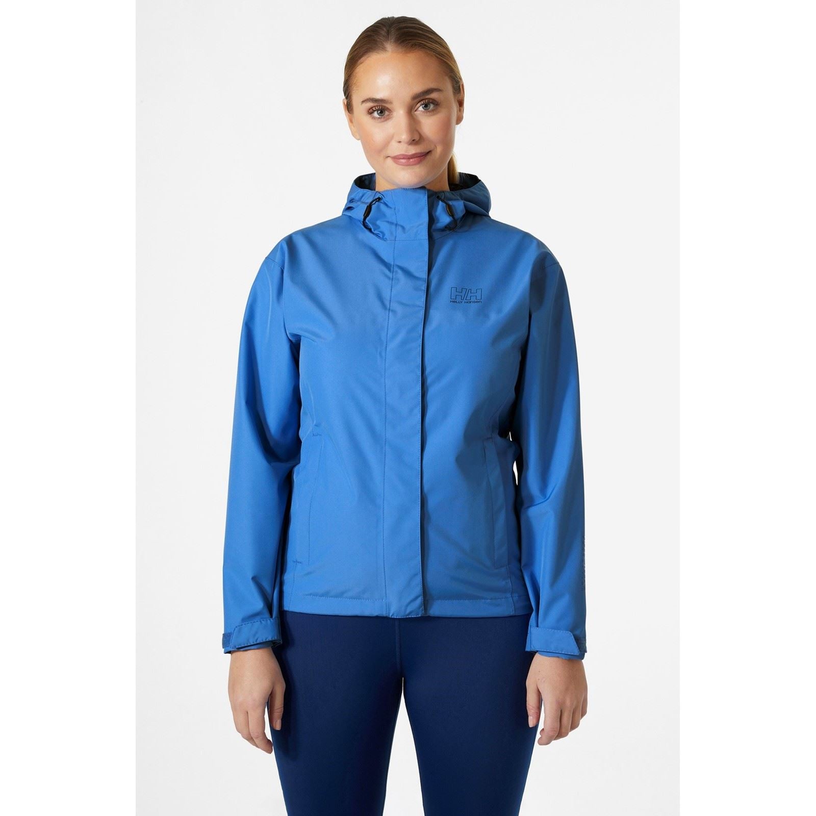Helly Hansen Sport Seven J Damen Blaue Regenjacke
