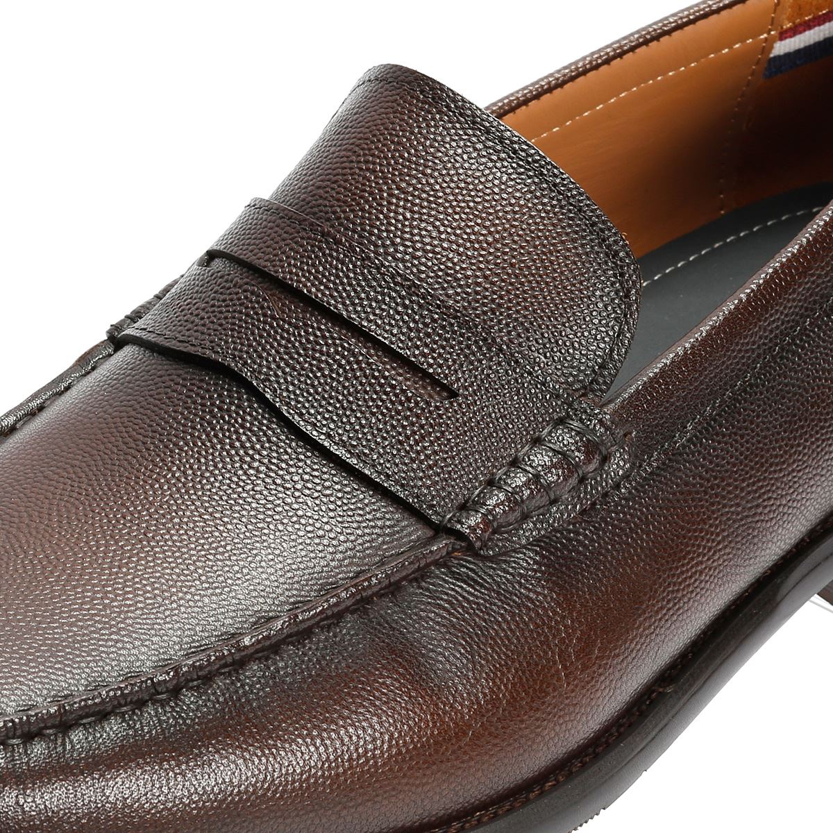 Ben Sherman Hester Leder Herren Braune Slipper