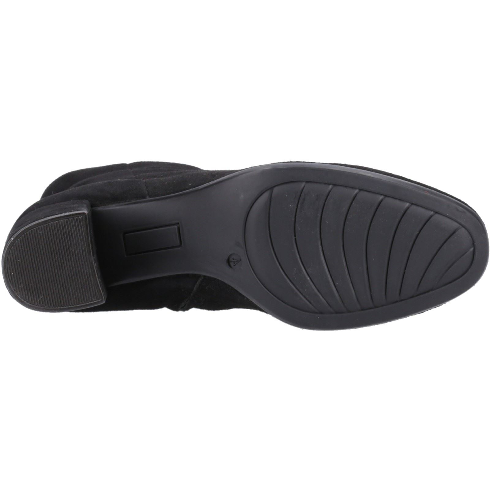 Hush Puppies Octavia Damen Wildleder Schwarze Farbe Stiefeletten mit Absatz