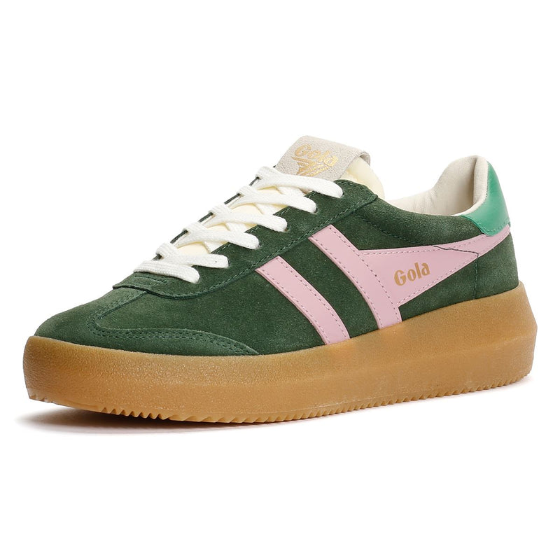 Gola Athena Wildleder Damen Grüne Sneakers