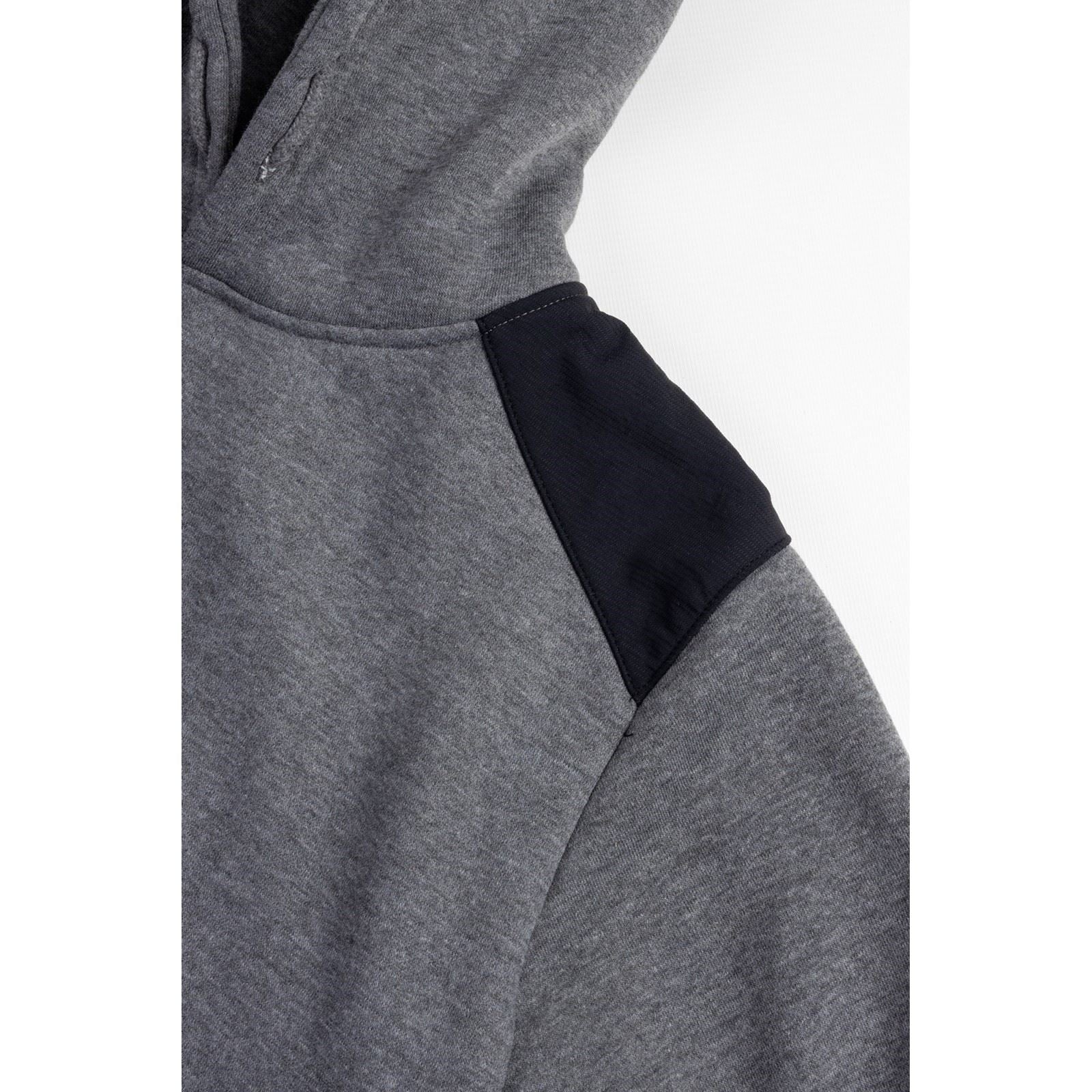 Caterpillar Essentials Polyester Herren Grauer Kapuzenpullover