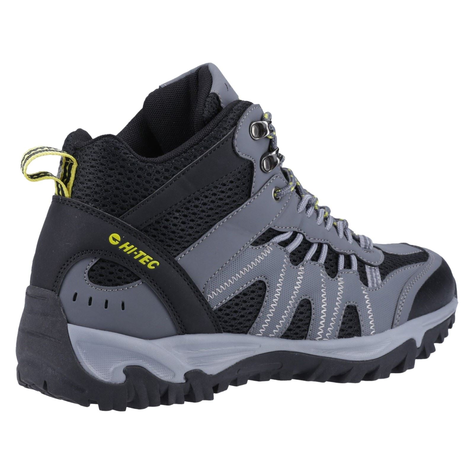 Hi-Tec Jaguar Mid Polyester Herren Wanderstiefel In Graphit/Schwarz/Citron
