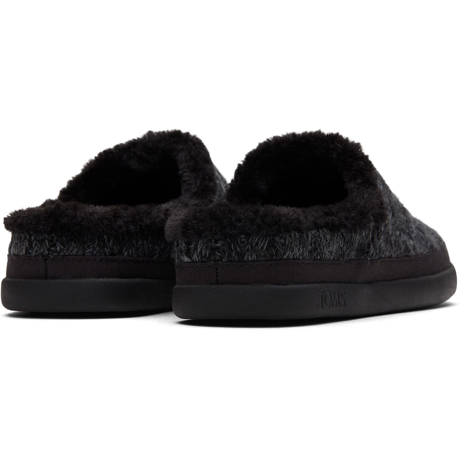TOMS Sage Polyester Mischung Damen Schwarze Slippers