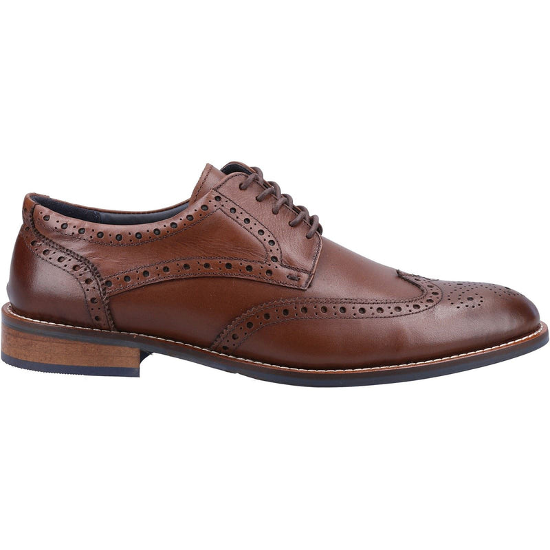 Hush Puppies Dustin Brogue Herren Schuhe Aus Schokoladenfarbenem Leder