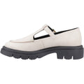 Hush Puppies Nella T-Bar Damen Wildlederschuhe In Creme