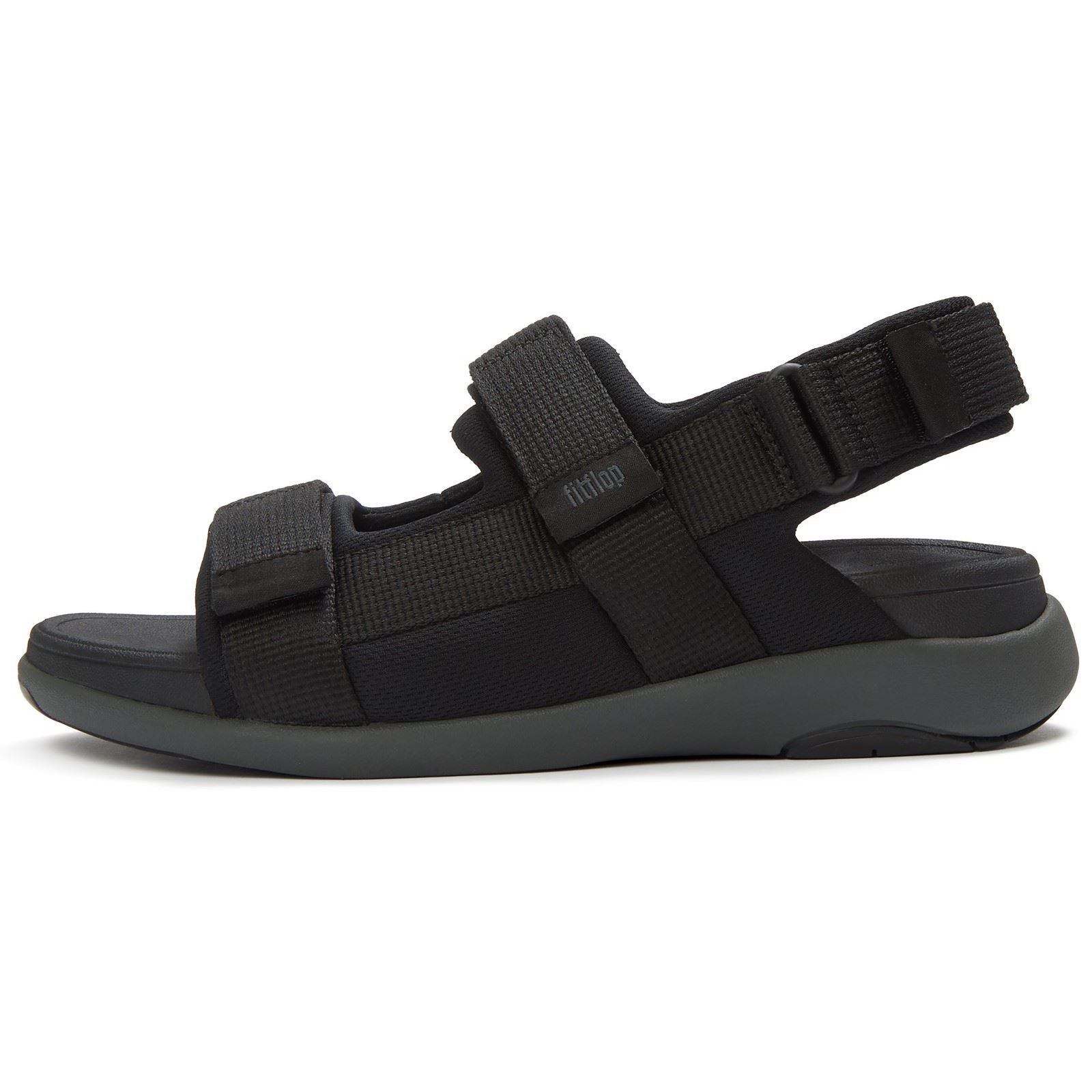 Fitflop F-Mode Go Polyester Herren Schwarze Sandalen