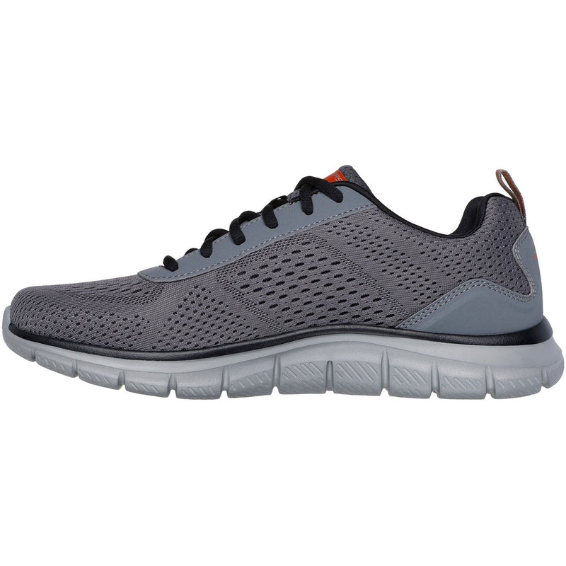 Skechers Track Leshur Herren Sneaker aus Polyester in Anthrazit/Orange