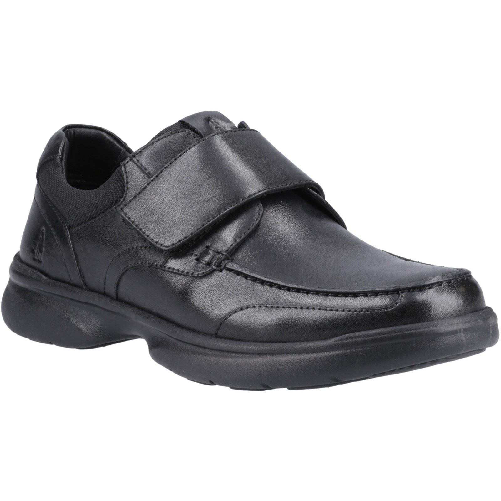 Hush Puppies Hector Leder Herren Schwarz Mokassin Schuhe