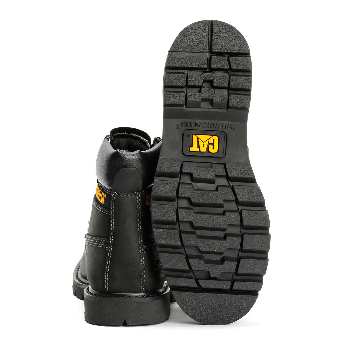 Caterpillar Colorado 2.0 Tractor Leder Herren Schwarze Stiefel