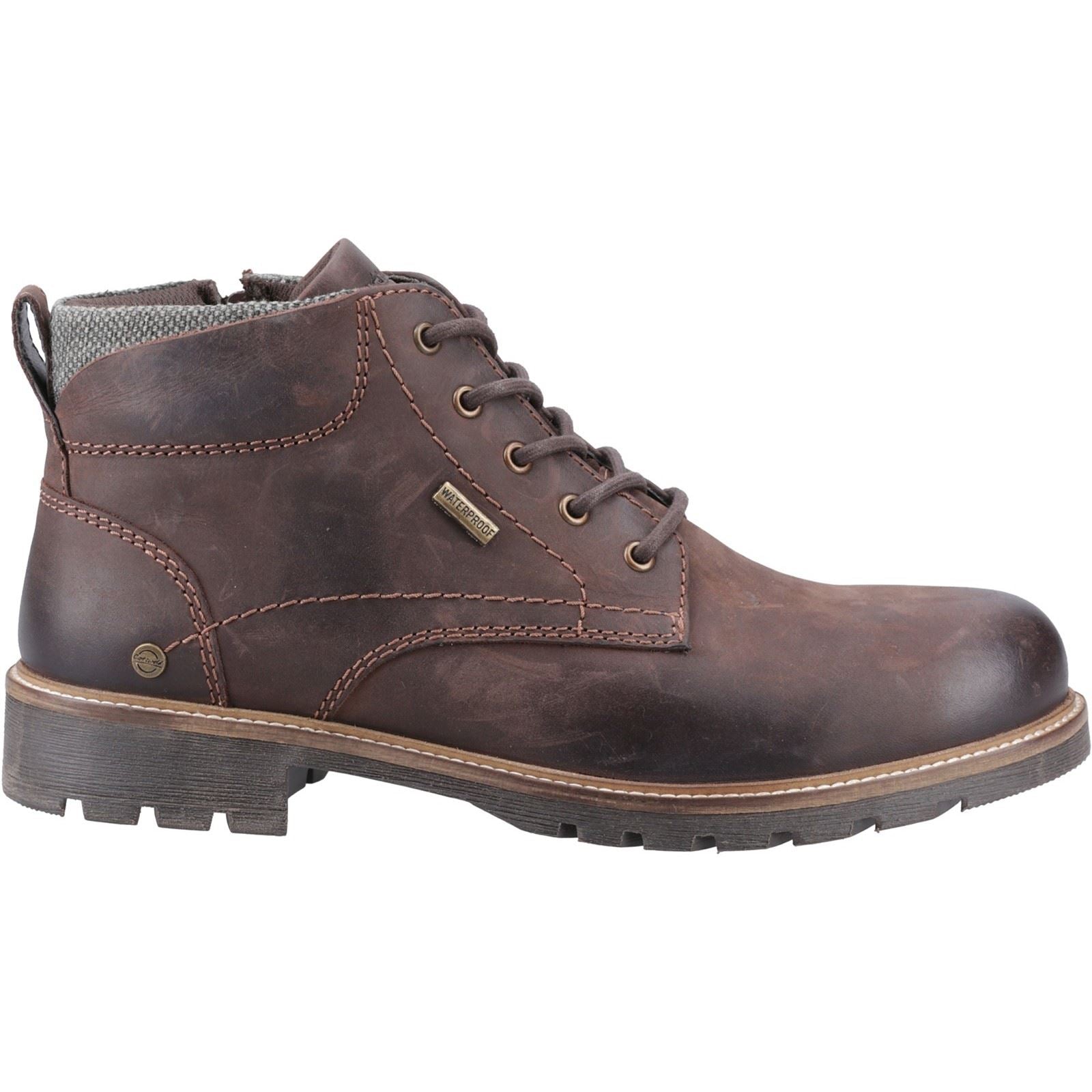 Cotswold Moreton Herren Leder Stiefeletten in Braun