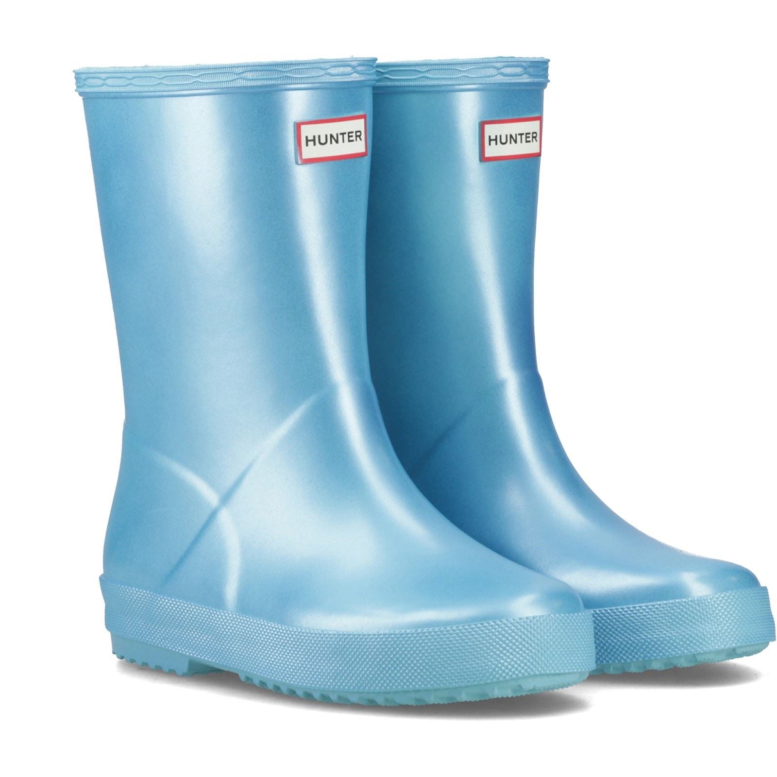 Hunter First Nebula Gummipoolblaue Gummistiefel