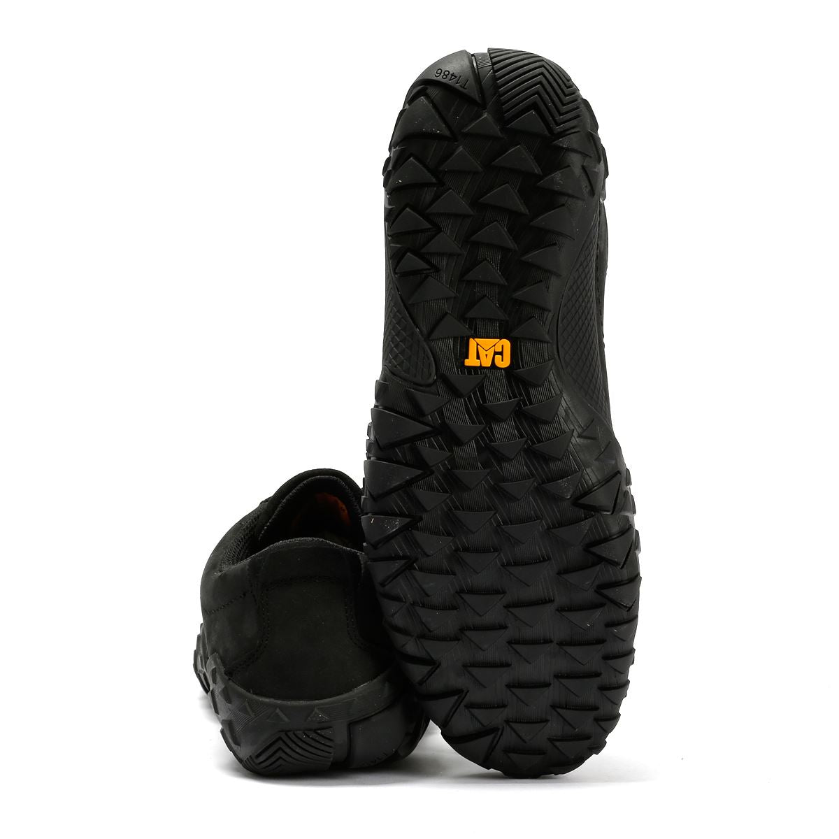 Caterpillar Gridlock Lo Tumbled Nubuck Herren Schwarze Schnürschuhe