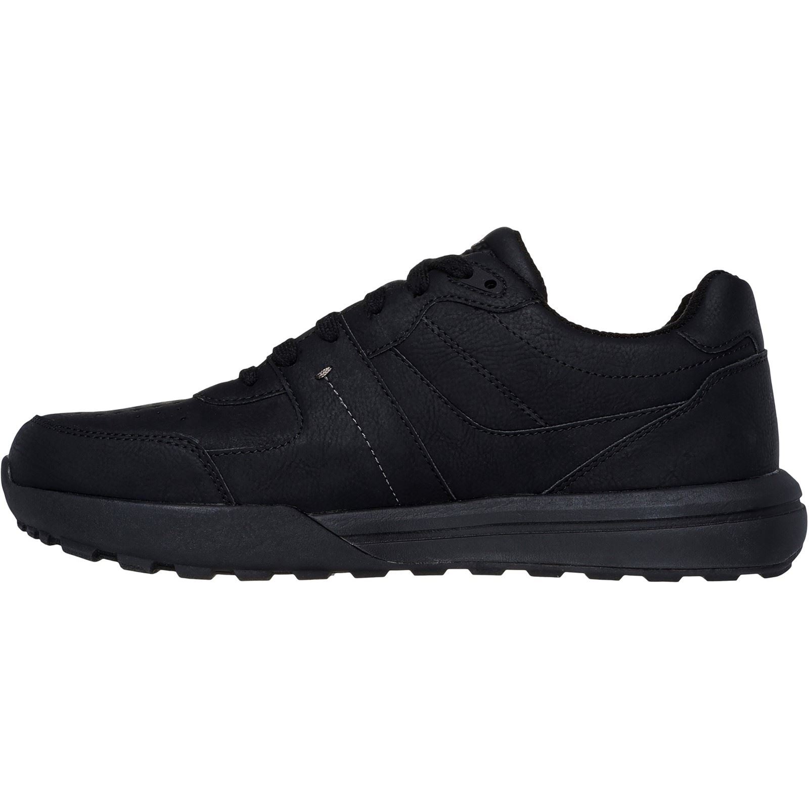 Skechers Netson Gander Herrenschuhe Aus Synthetik In Schwarz Mit Schnürung