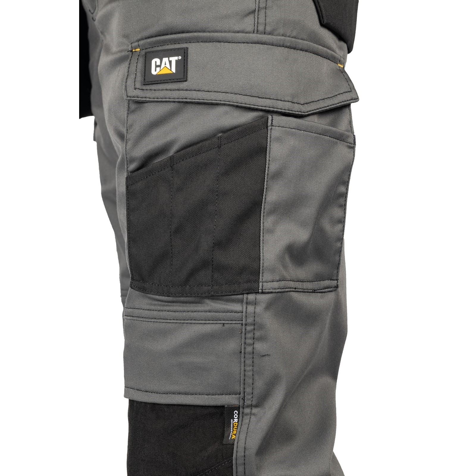 Caterpillar Essential Knee Pocket Stretch Holster Polyester Herren Grau Outdoor Hosen