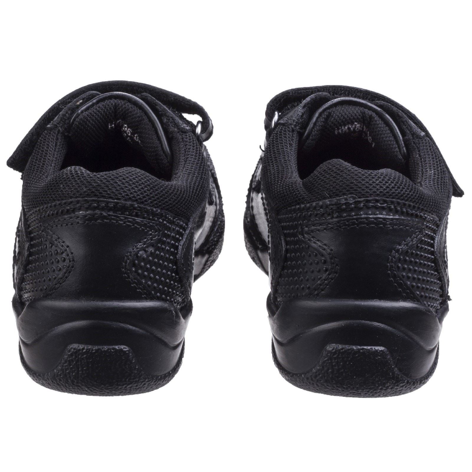 Hush Puppies Jezza Senior Lederslipper In Schwarz Für Jungen