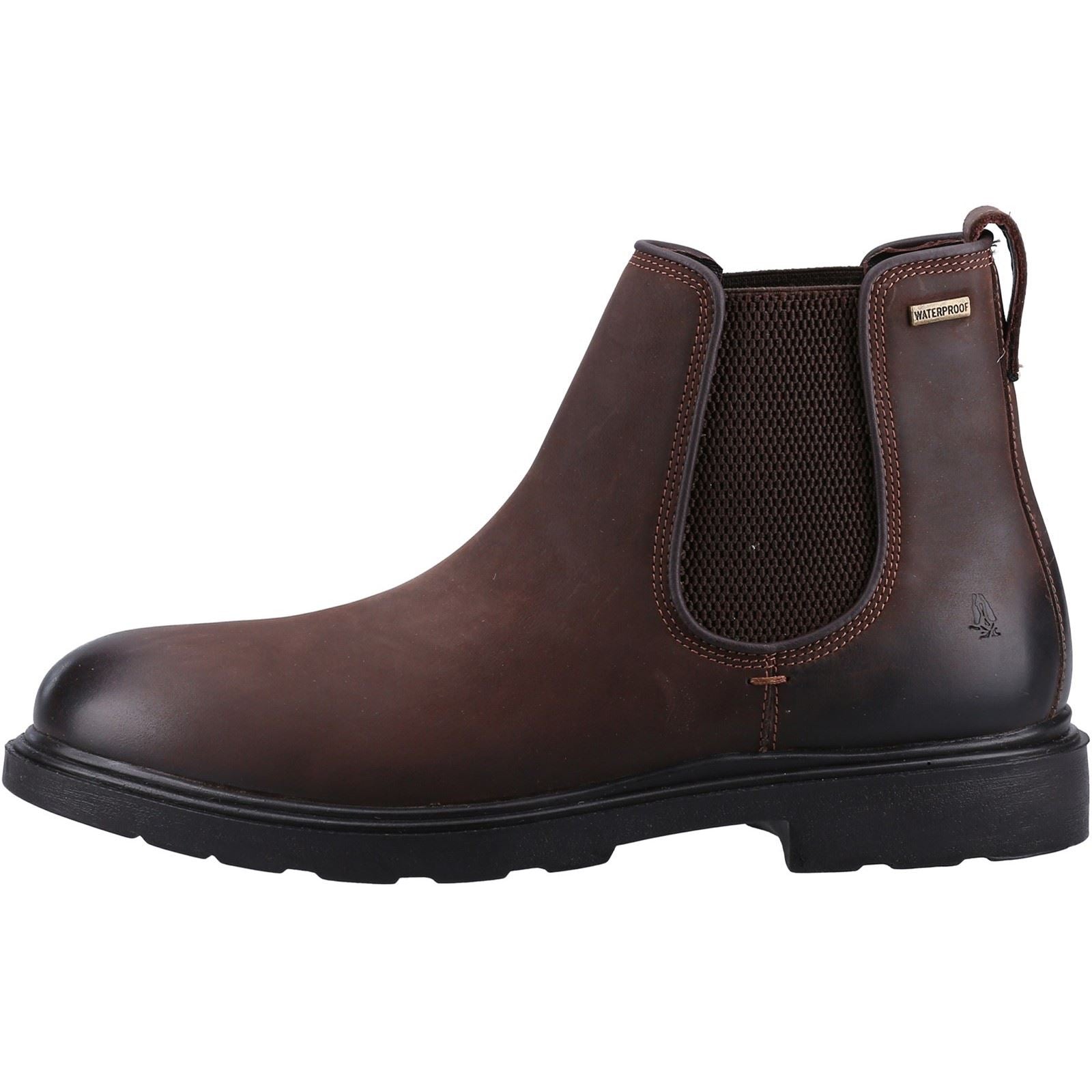 Hush Puppies Preston Chelsea Braune Herrenstiefel Aus Leder