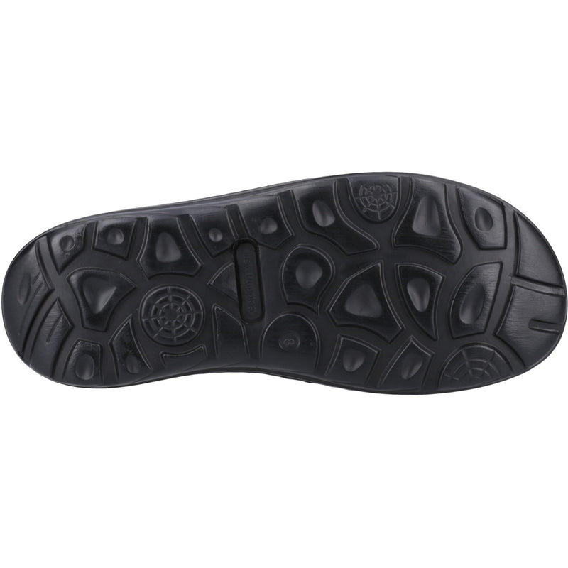 Hush Puppies Archer Herren Sandalen Aus Schwarzem Leder