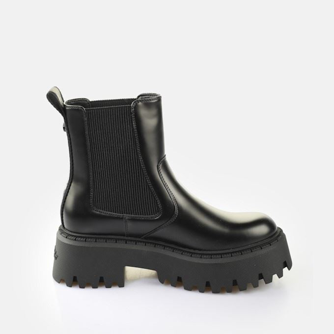Buffalo Aspen Chelsea Damen Schwarze Farbe Stiefel