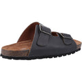 Hush Puppies Nash Slider Herren Sandalen Aus Schwarzem Leder