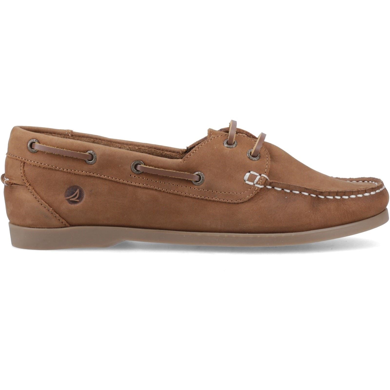 Sperry Balboa 2 Eye Boat Nubuk Damen Hellbraune Bootsschuhe