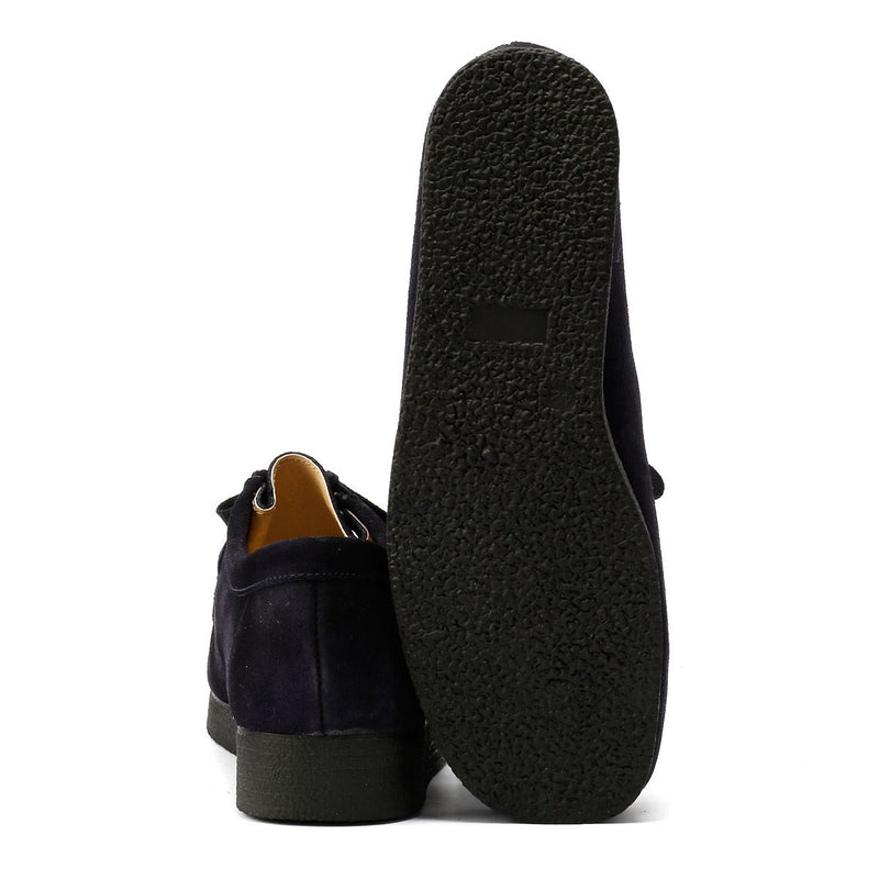 Tower Footwear Apache Herren Wildlederschuhe In Blau Mit Schnürung