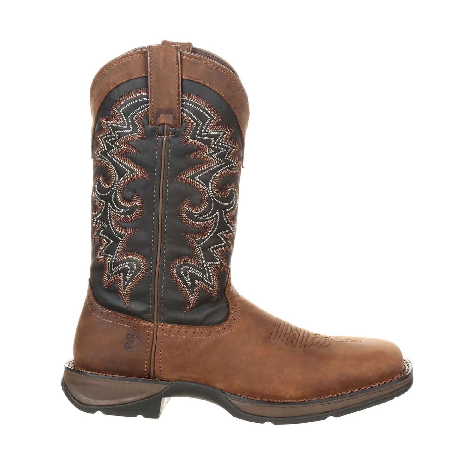 Durango Rebel Herren Stiefel Aus Leder In Schokoladenbraun/Mitternachtsblau