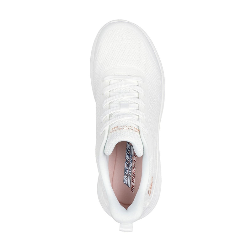Skechers Bobs Squad Waves Still Wading Textiler Damen-Sneaker In Weiß