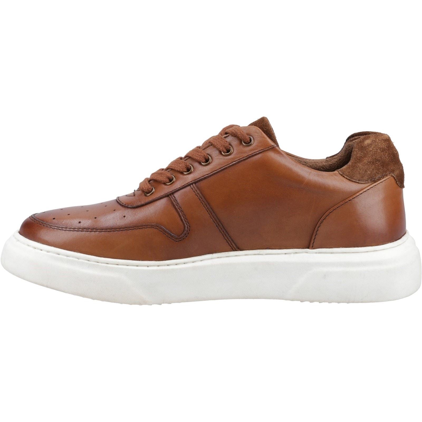 Hush Puppies Wyatt Herren Tan Ledersneaker