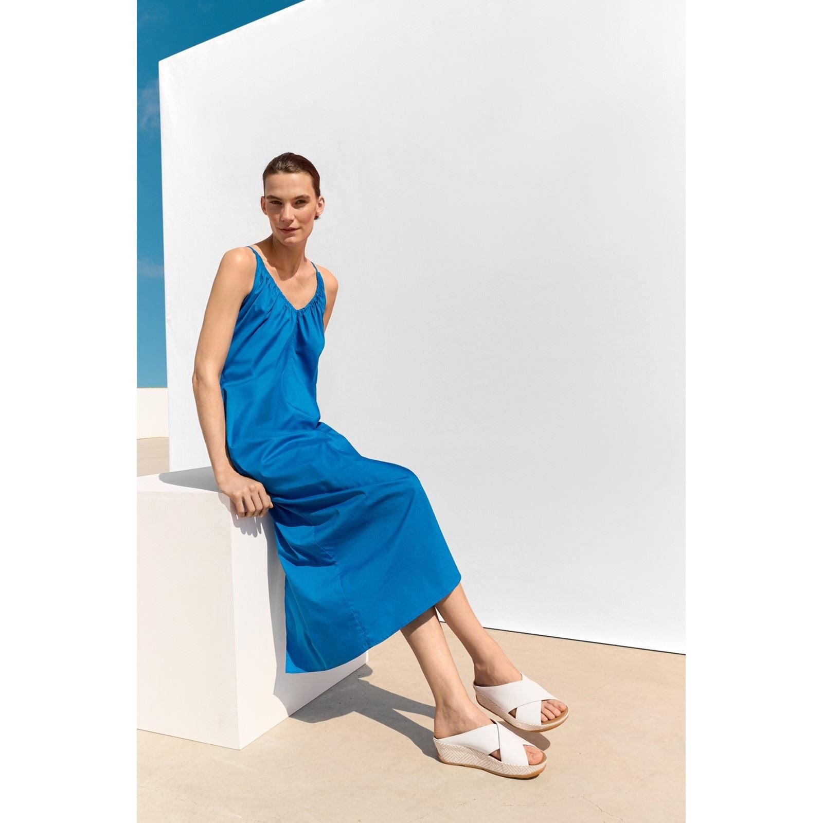 Fitflop Lulu Lux Graphic-Weave Leder Damen Urbane Weiße Sandalen