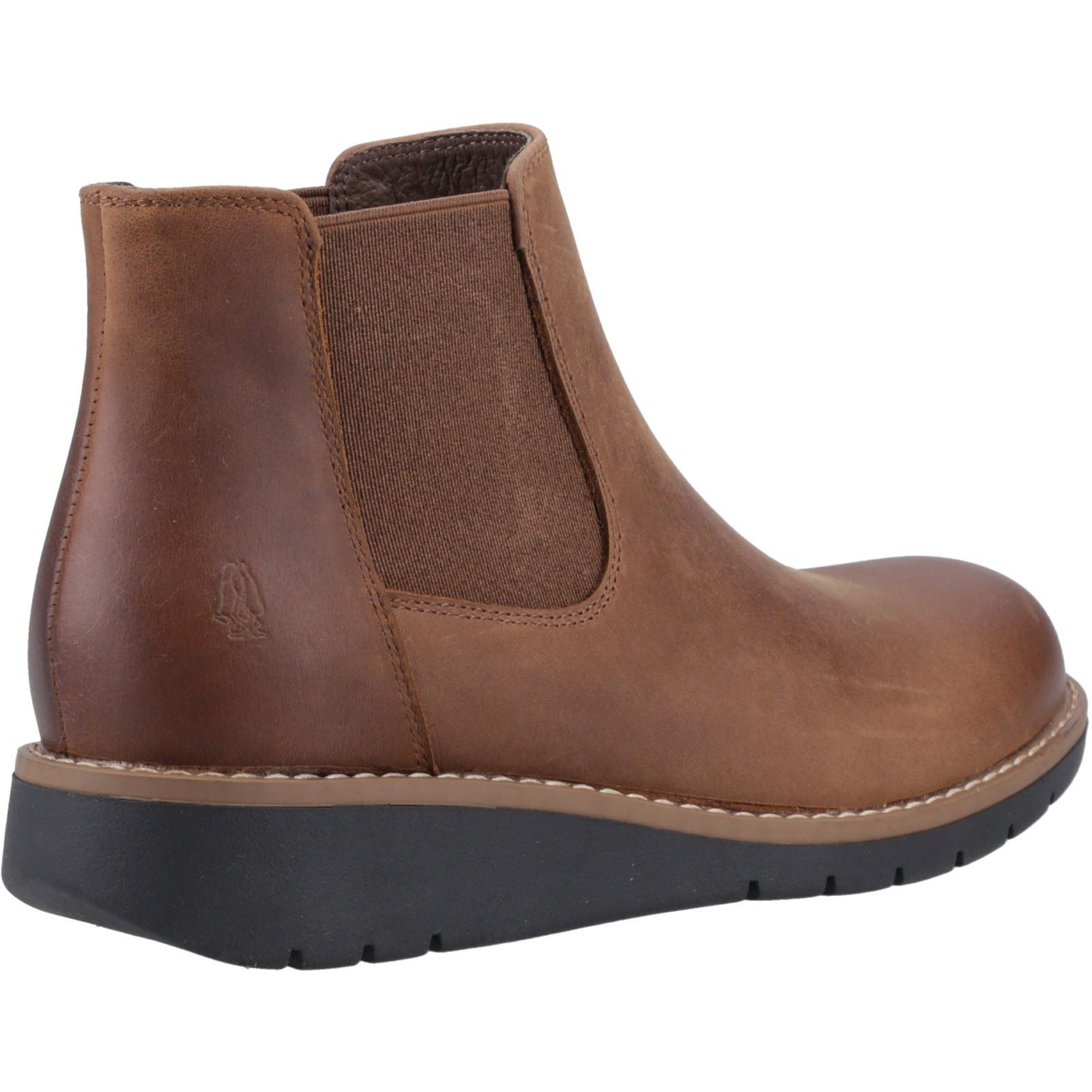Hush Puppies Leonie Damen Chelsea Stiefel aus braunem Leder