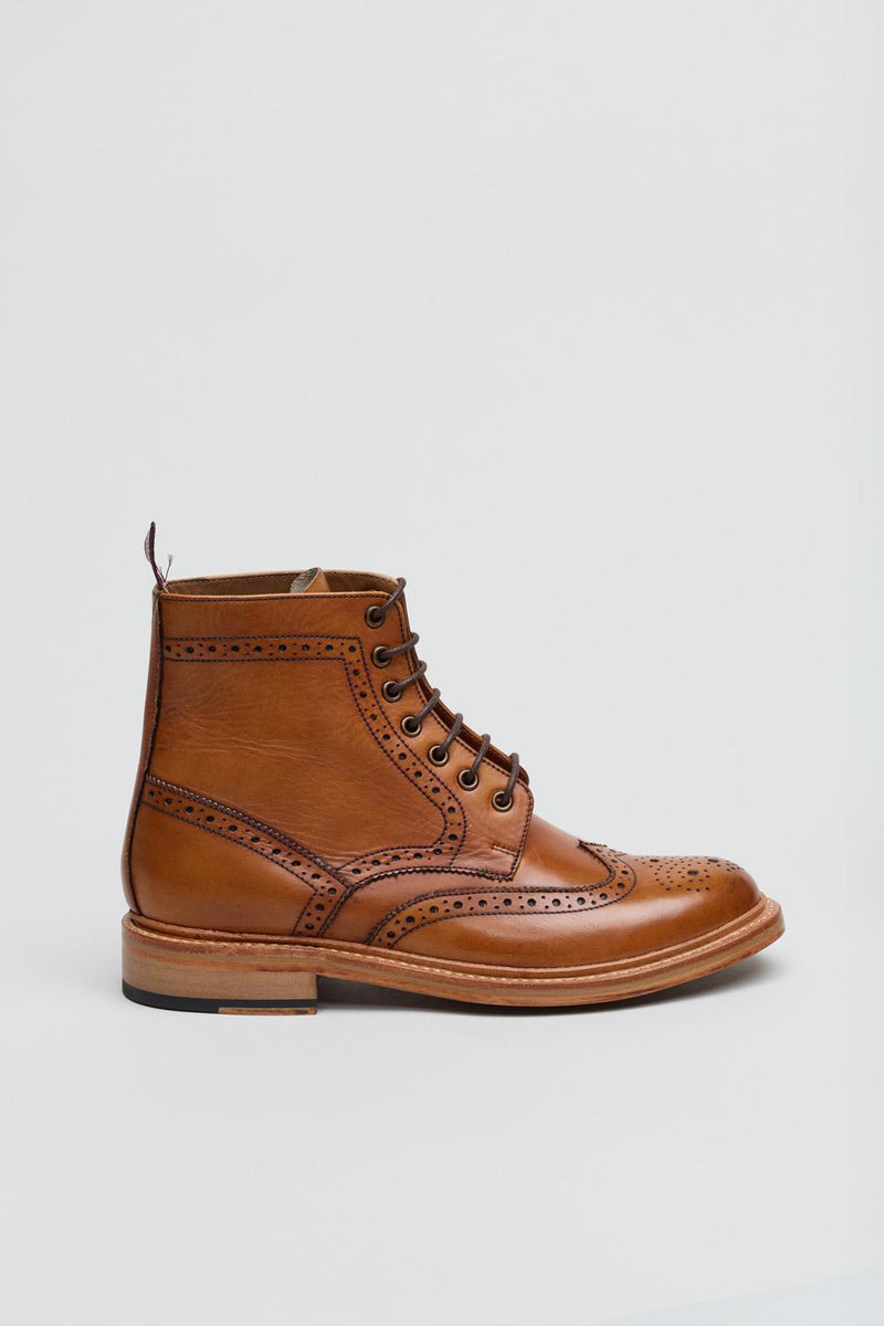 Ben Sherman Arthur Braune Herrenstiefel Aus Leder