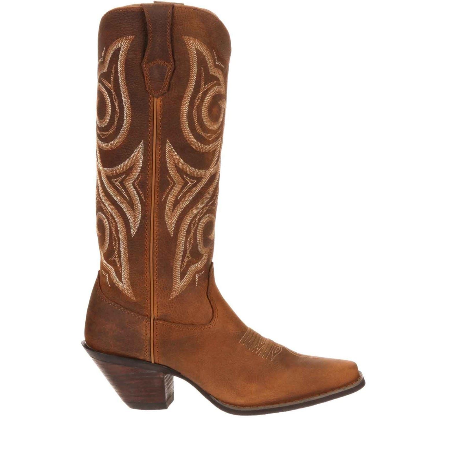 Durango Crush Damenstiefel Aus Cognacfarbenem Leder Im Used Look