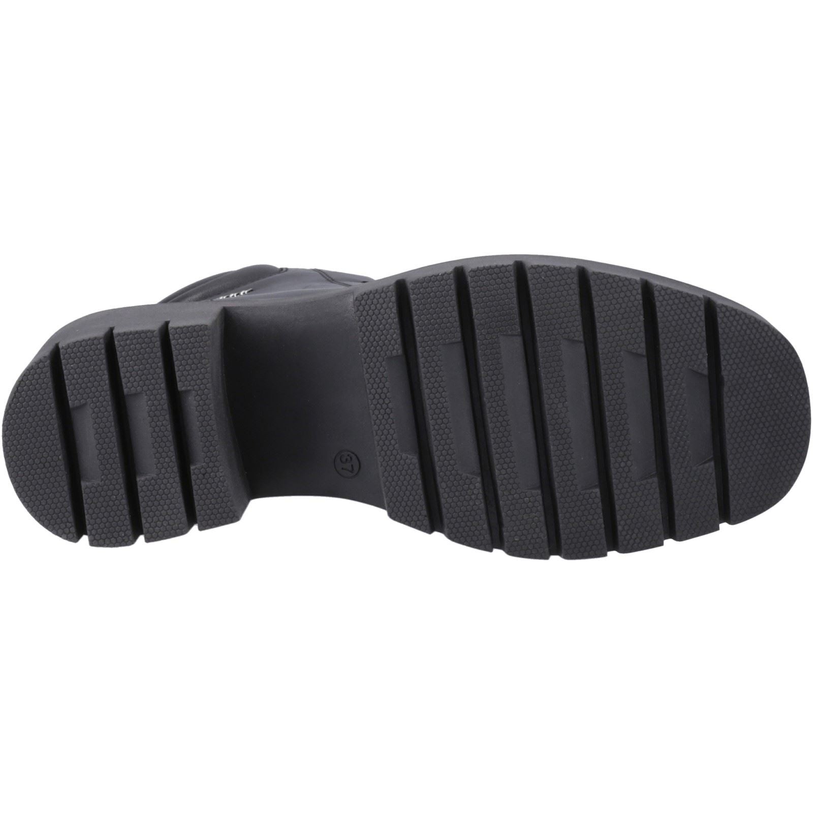 Pod Winona Leder Damen Schwarze Stiefel