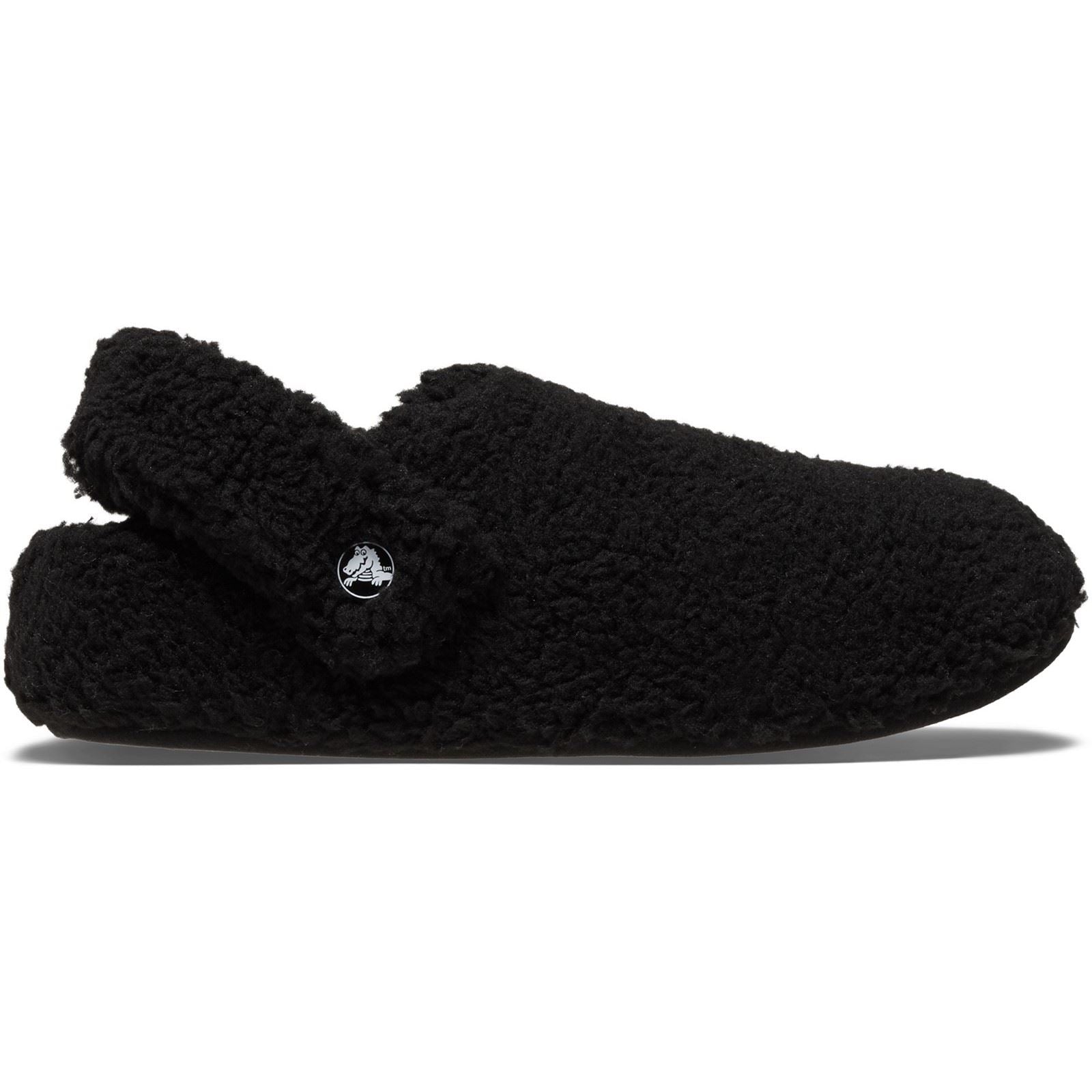 Crocs Classic Cozzzy Slipper Hausschuhe aus Polyester in Schwarz