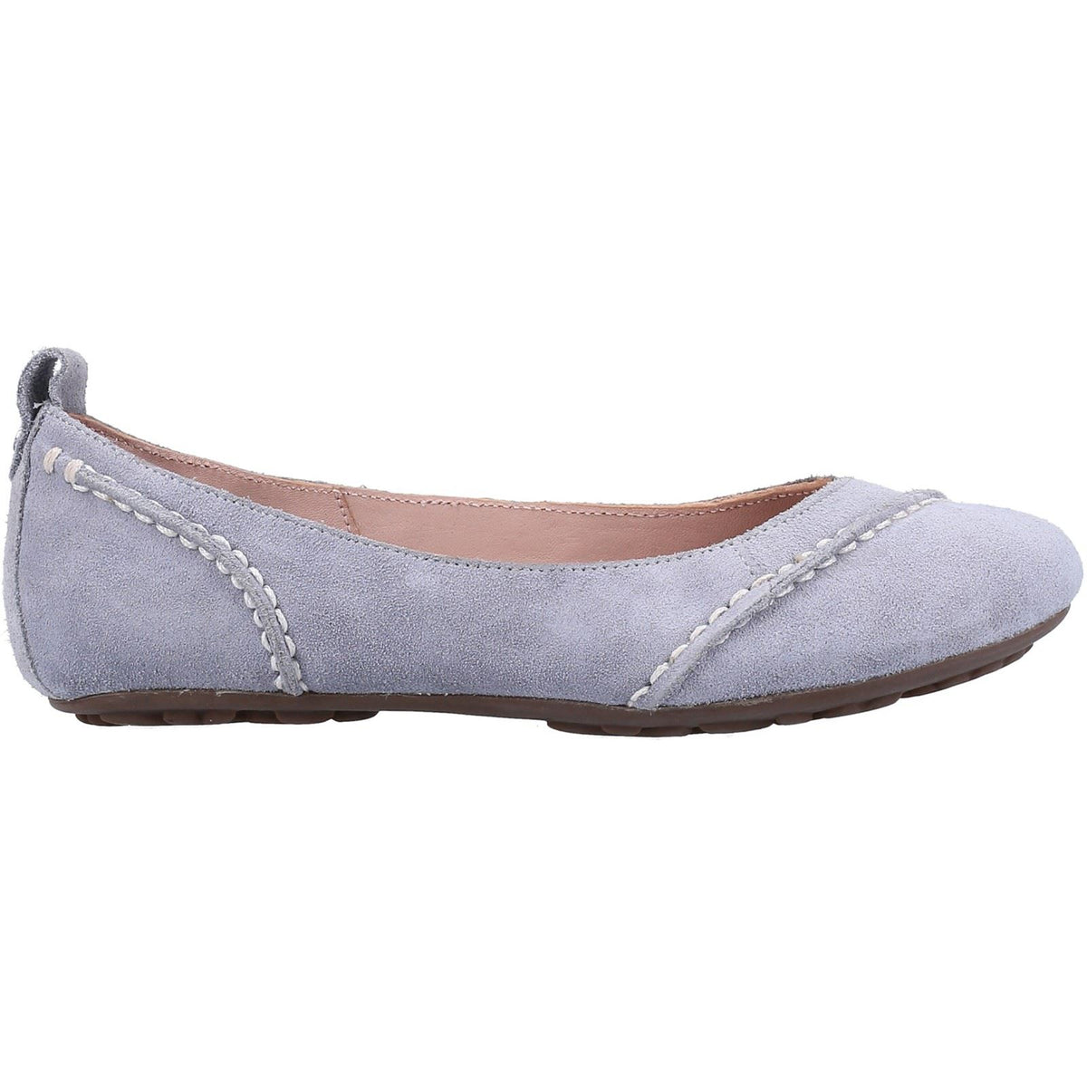 Hush Puppies Janessa Leder Damen Ballerinas In Dämmerigem Blau