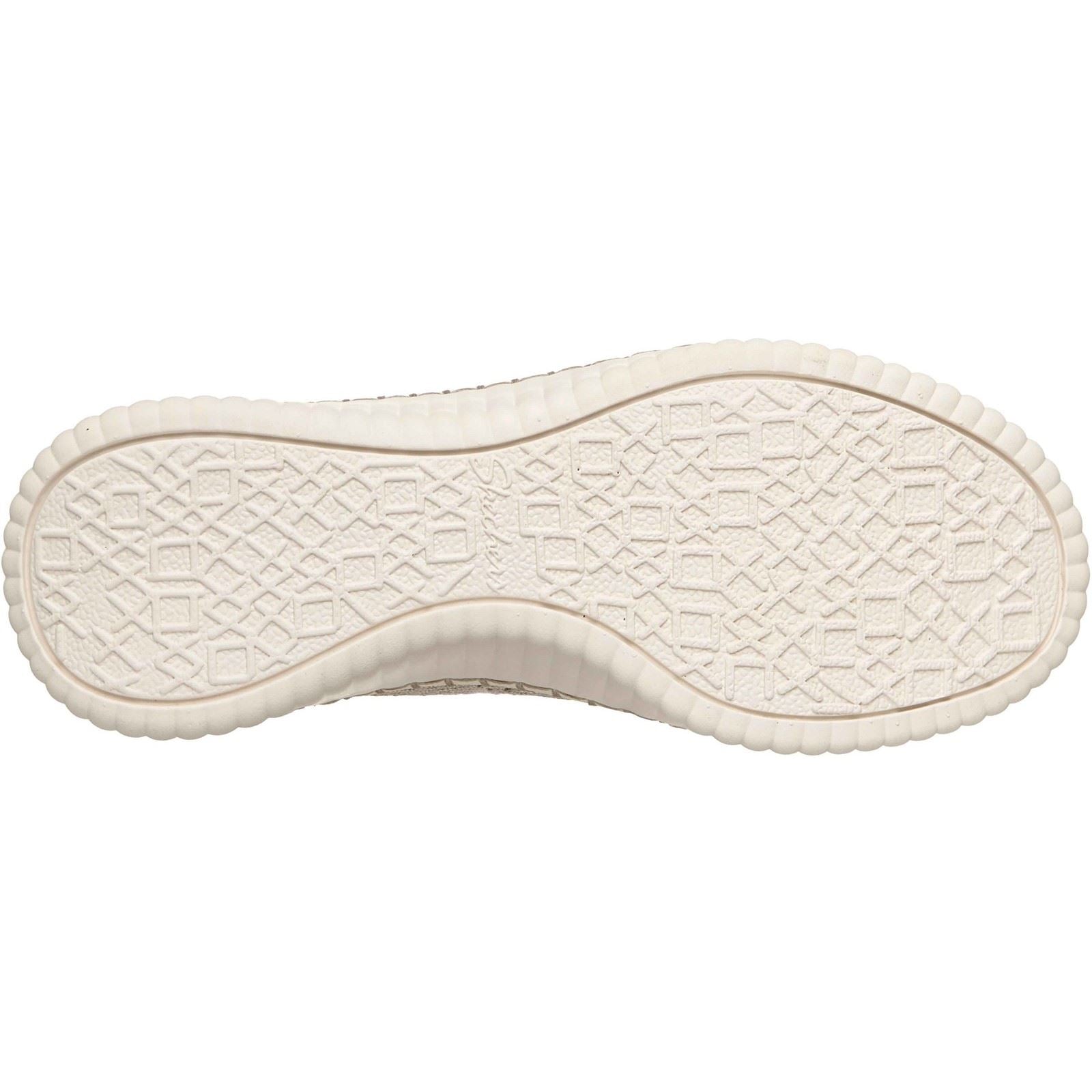 Skechers Wilshire Boulevard Polyester Damen Taupe Sneaker